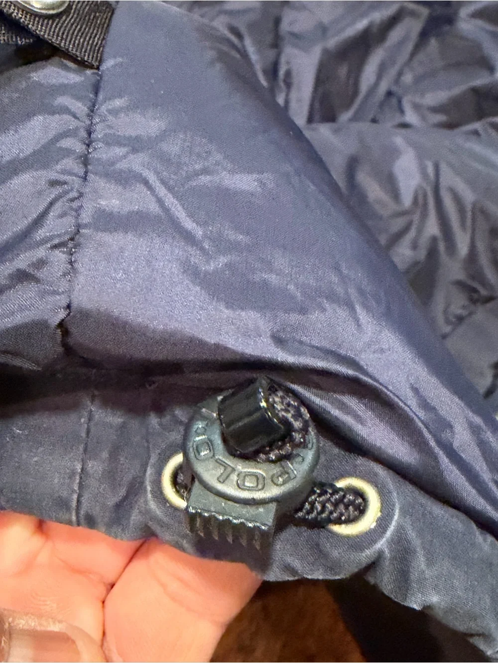 Vintage Polo Sport Ralph Lauren Sportsmans Parka Jacket Mens L Navy Puffer 90s